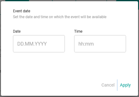 Set date and time 