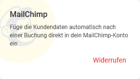 Widerrufen Mailchimp