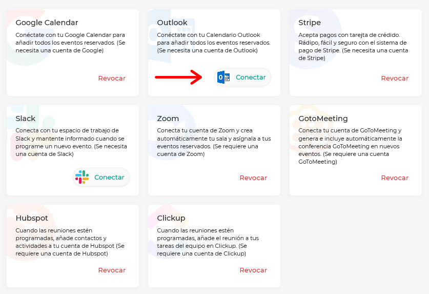 Integrar Outlook Calendar con TuCalendi