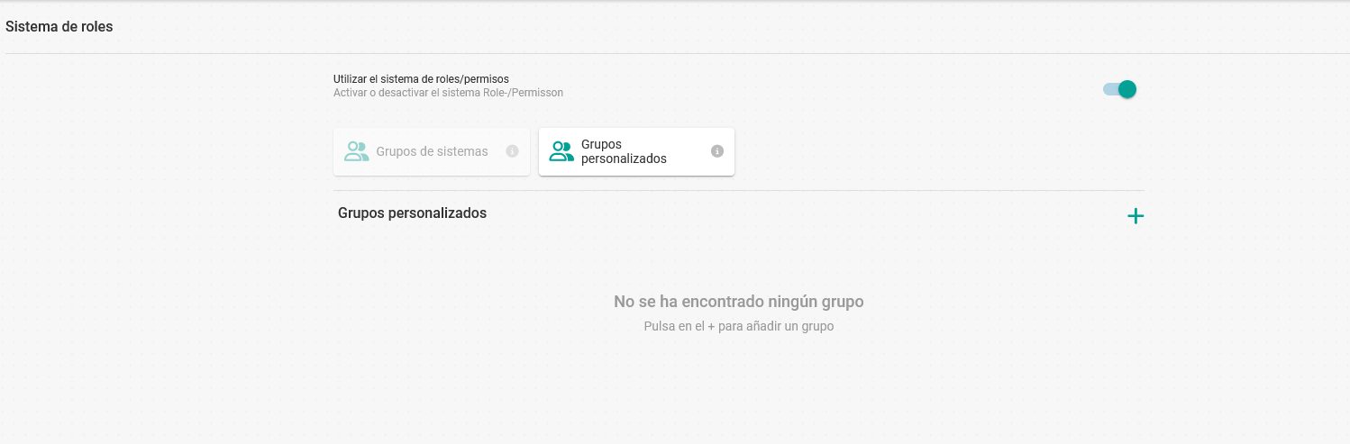 Grupos personalizados