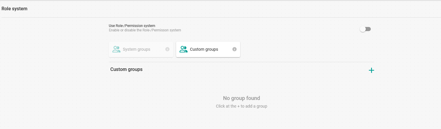 Custom groups